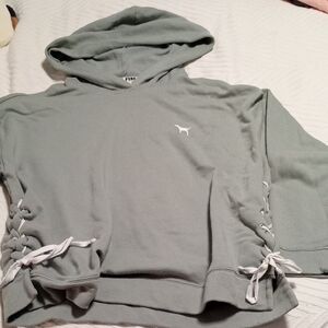 PINK Victoria's Secret Light Gray Hoodie